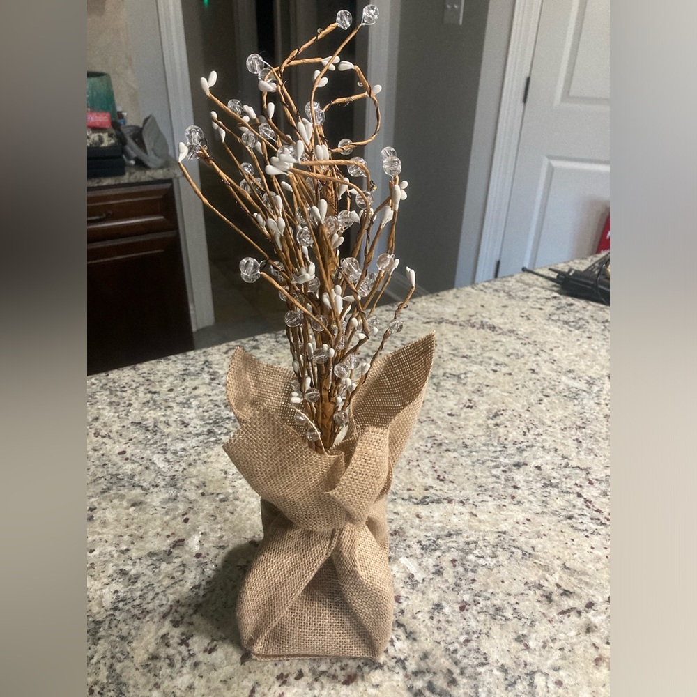 Nib Bethlehem Lights 18 LED beaded table top tree with timer